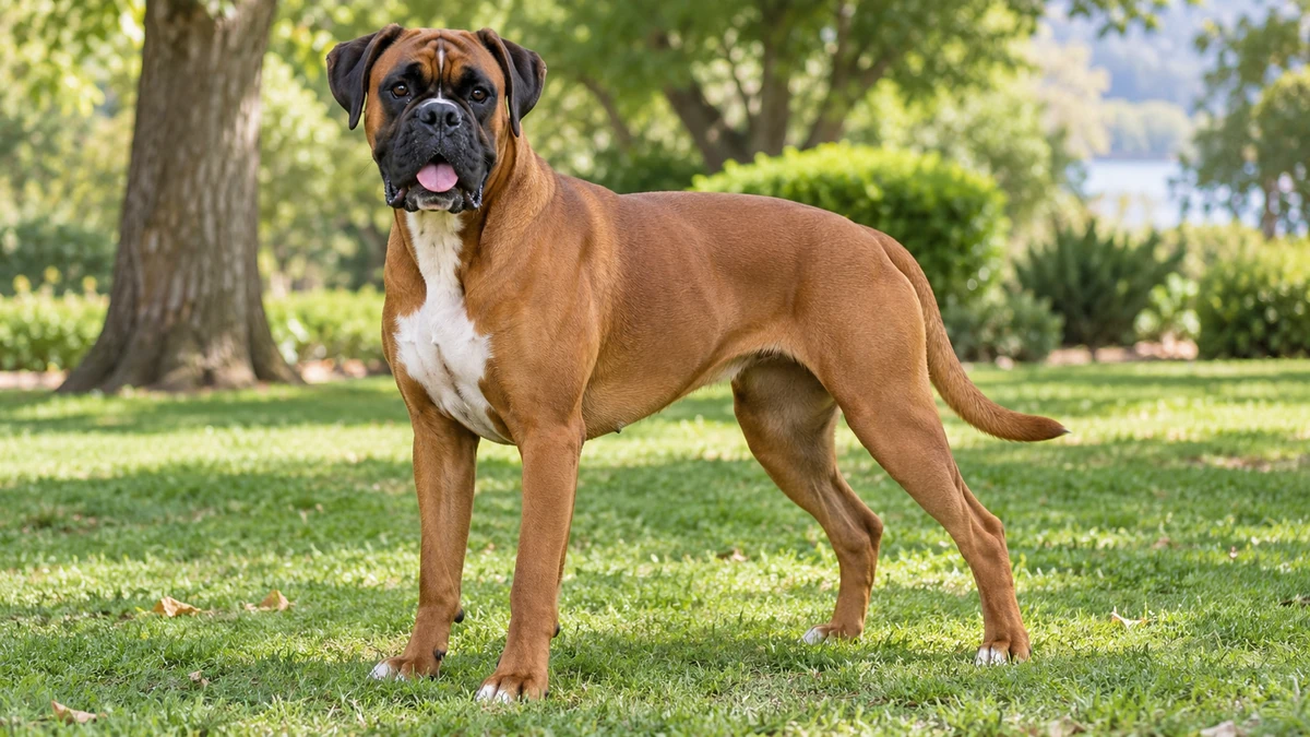 Boxer Köpek köpek — fawn + siyah maske (klasik) renk