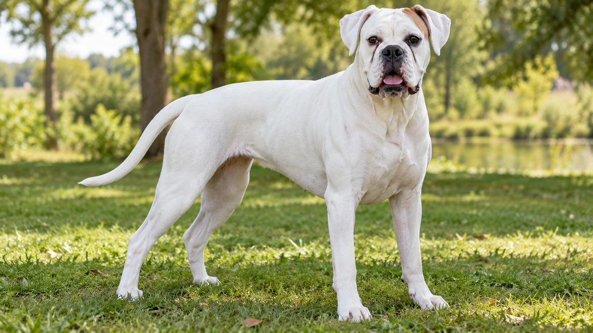 Boxer Köpek köpek — beyaz (standart dışı) renk