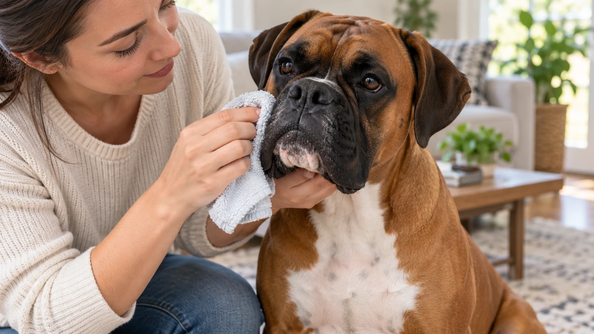 Boxer Köpek köpek — bakım ve tımar